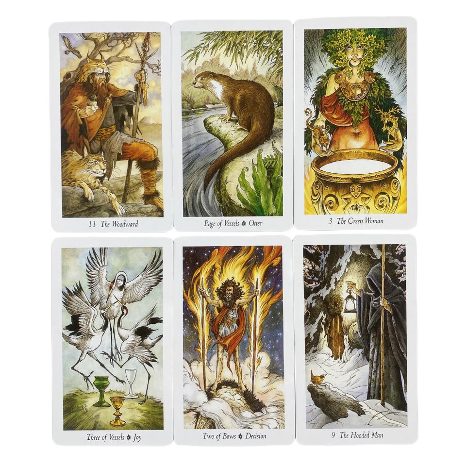 The Wild Wood Tarotkort Spådomsdekk Engelsk Versjon Utgave Orakelkort Spillebordspill For Fest