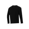 Puma Nadruk z logo Trening Sport Oddychający Długi Rękaw Okrągły Dekolt Męskie Topy Czarny 589027-01
