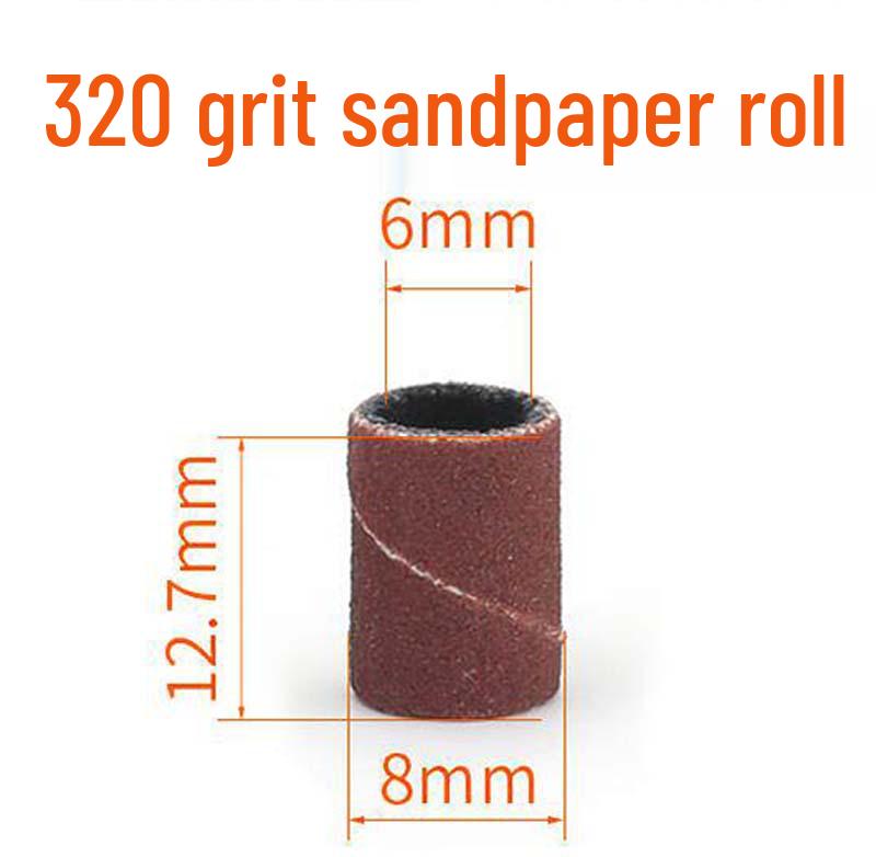 Sandpaper Ring Cloth Grinding Head for Woodworking and Carving Polishing