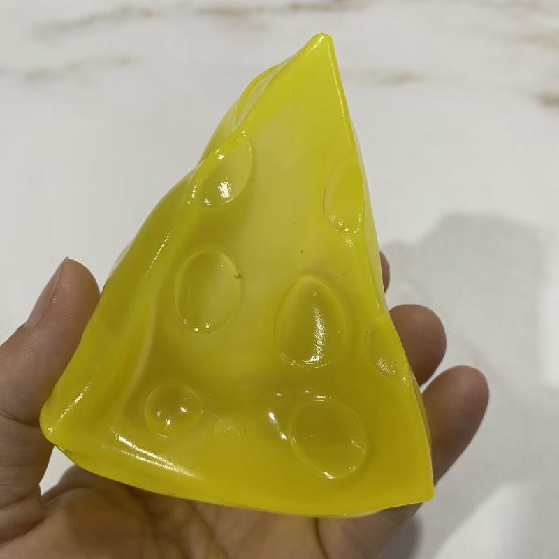*-* Jumbo Cheese Cube Stress Ball Big Cheese Shapeable Squeeze Ball Honey Cheese Non-Bounce Fidget Toy Asmr Sensory Anti-Stress