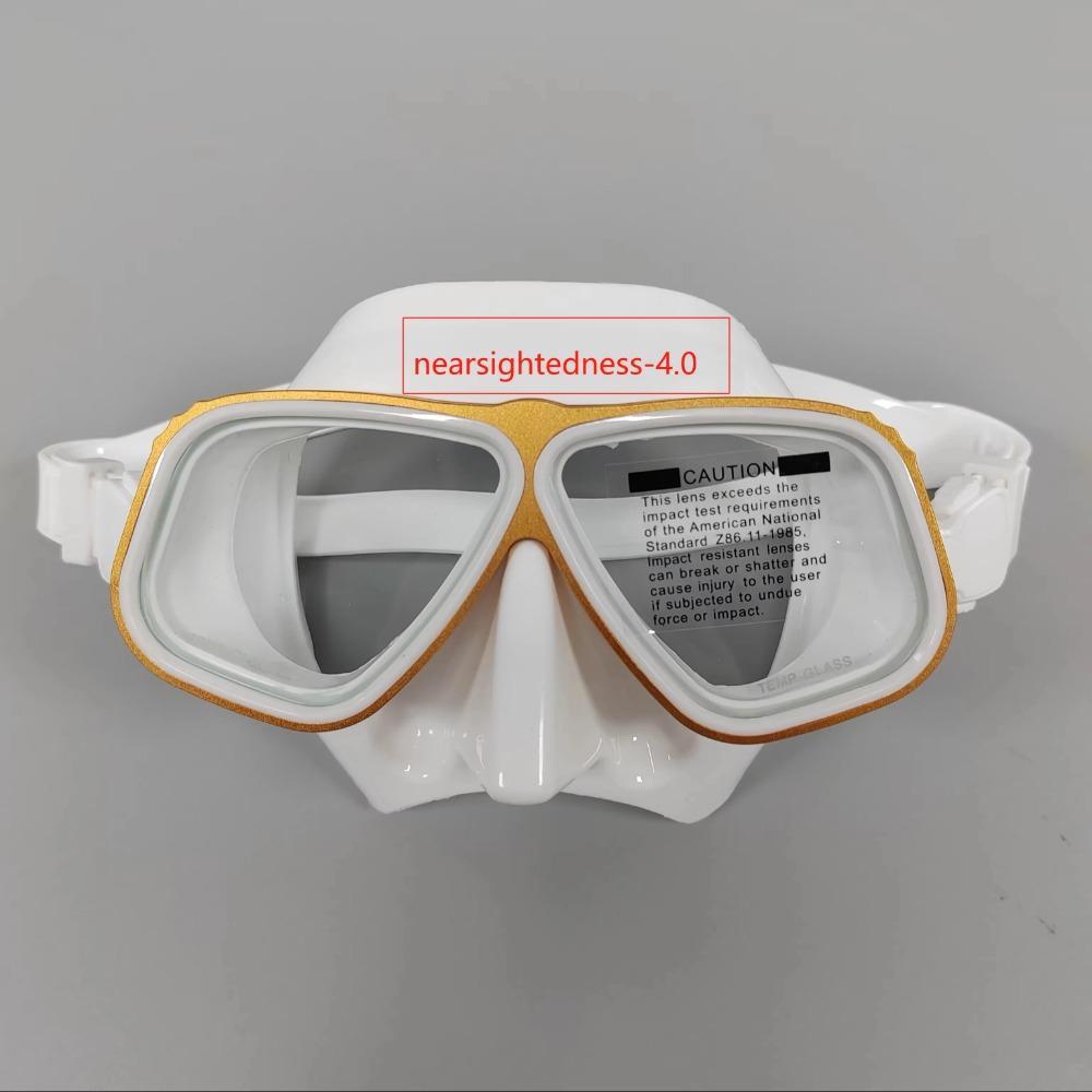 Mască de snorkeling, ochelari de scufundări miopi optici, adulți, pot fi echipați cu mască de scufundări miopi
