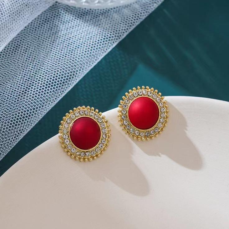 Vintage Perlen- und Diamant-Ohrringe aus S925 Silber: Eleganter Luxus-Stil für Damen