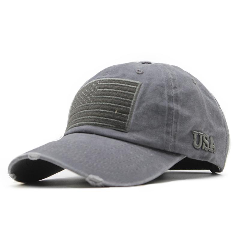 Стирка Шляпа Женская Инстаграм Американский Флаг Винтажная Рваная Бейсболка Вышивка Алфавита США Ковбойская Шляпа Кепка Мужская size56-60cm