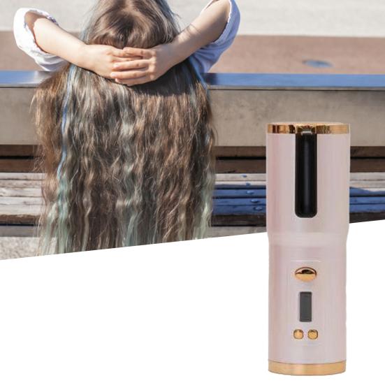 

Yousheng 1 комплект беспроводных щипцов для завивки волос с 4 настройками таймера и экраном дисплея ABS, сверхлегкие инструменты для завивки волос, принадлежности для укладки волос для женщин белый