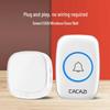 Smart Wireless USB Doorbell with Long-Range Reminder and Flashing Ring for Elderly Assistance