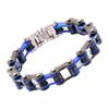 Stainless Steel Punk Motorcycle Bracelet For Men Secure Lock Comfortable Wear Wrist Bangle Hand Wristband