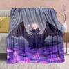 Black Dragon Flannel Blanket Gothic Style Dragon Art Soft Warm Cozy Throw Sofa Bed Decor -QJY