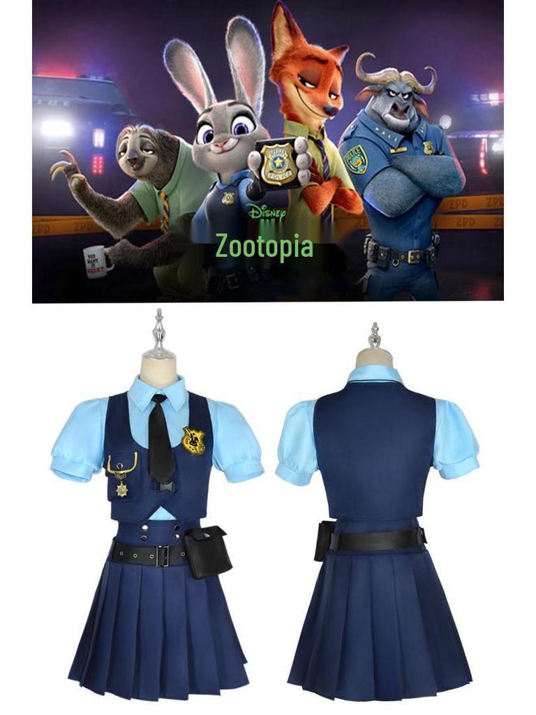 Zestaw Kostiumu Cosplay Judy Królik Policjant