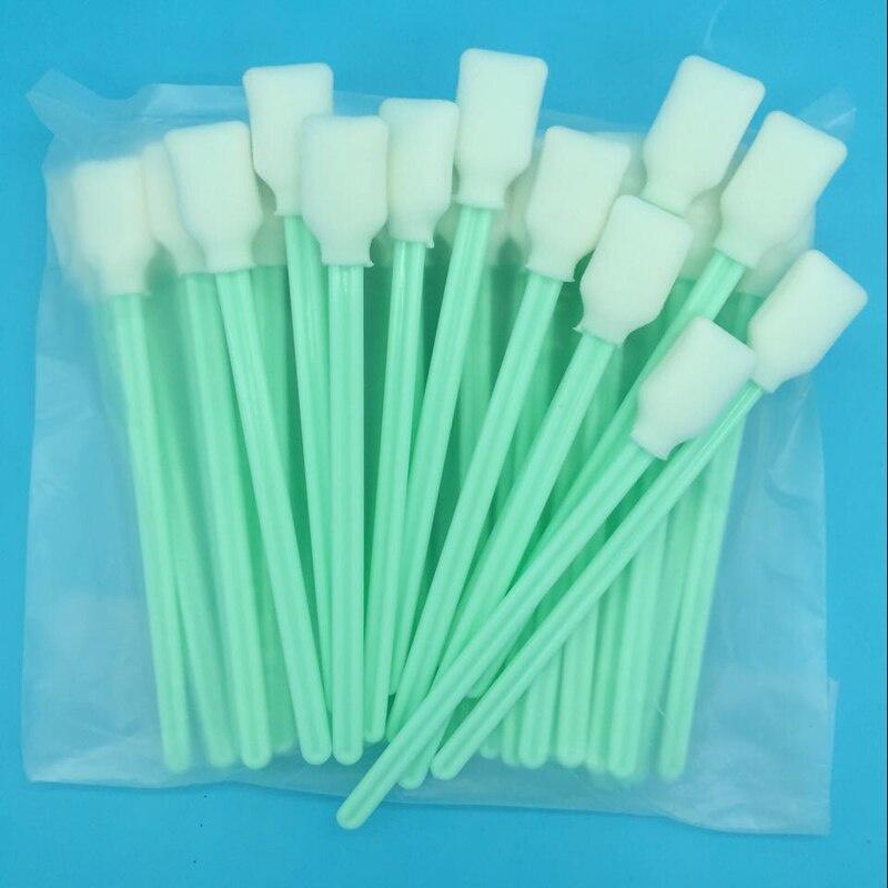 50pcs 13cm Length Cleaning Swabs Sticks for DX4 DX5 TX800 XP600 5113 PrintHead Cleaner Foam Sponge Cloth Ink Brush
