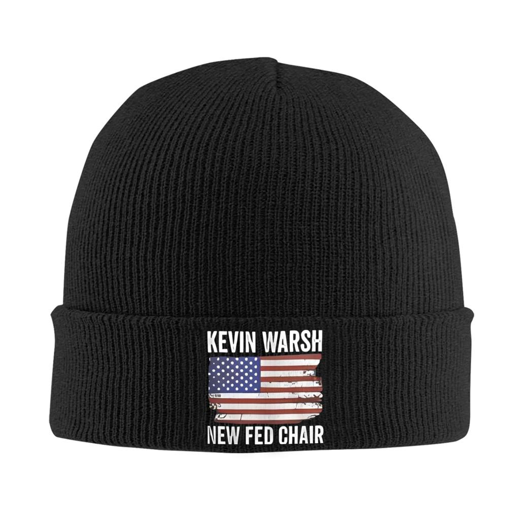 Kevin Warsh 2026 Beanie Hats Bonnet Hats Men Women Street Outdoor Skullies Beanies Spring Pattern Warm Caps