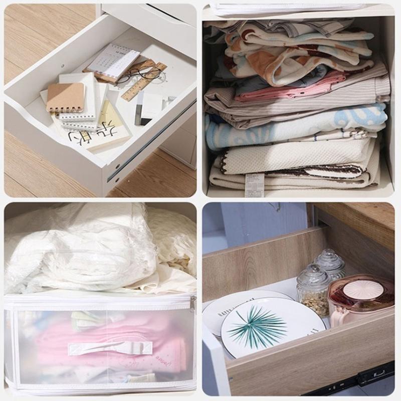 4Pcs Drawer Divider Adjustable Free Combination Partition Storage Shelves Wardrobe Closet Separator Underwear Socks Storage