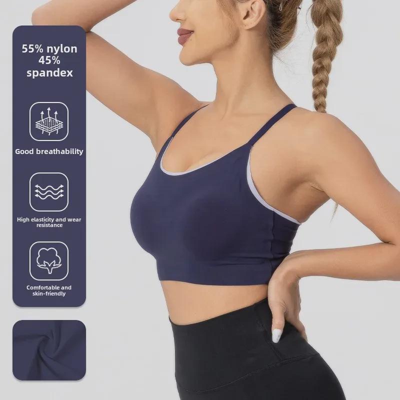 Damen Verstellbarer Sport-BH mit dünnen Trägern - Yoga, Laufen, Pilates Florales Design