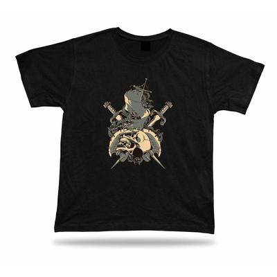 Stabbed Skeleton Skull T Shirt Awesome Cool Unique T Shirt Tee Design Apparel