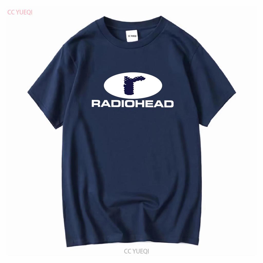 Radiohead T Shirt New men long or short sleeves vintage Washed Stretched Stylish Unisex Comfortable Slightly graphic fashion