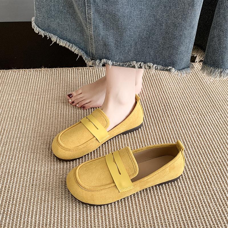 Fashion CRLAYDK Classic Women's Loafers Slip On Flat Shoes Comfort Casual Penny Dressy Summer Ladies Work Office Suede Walking Moccasins