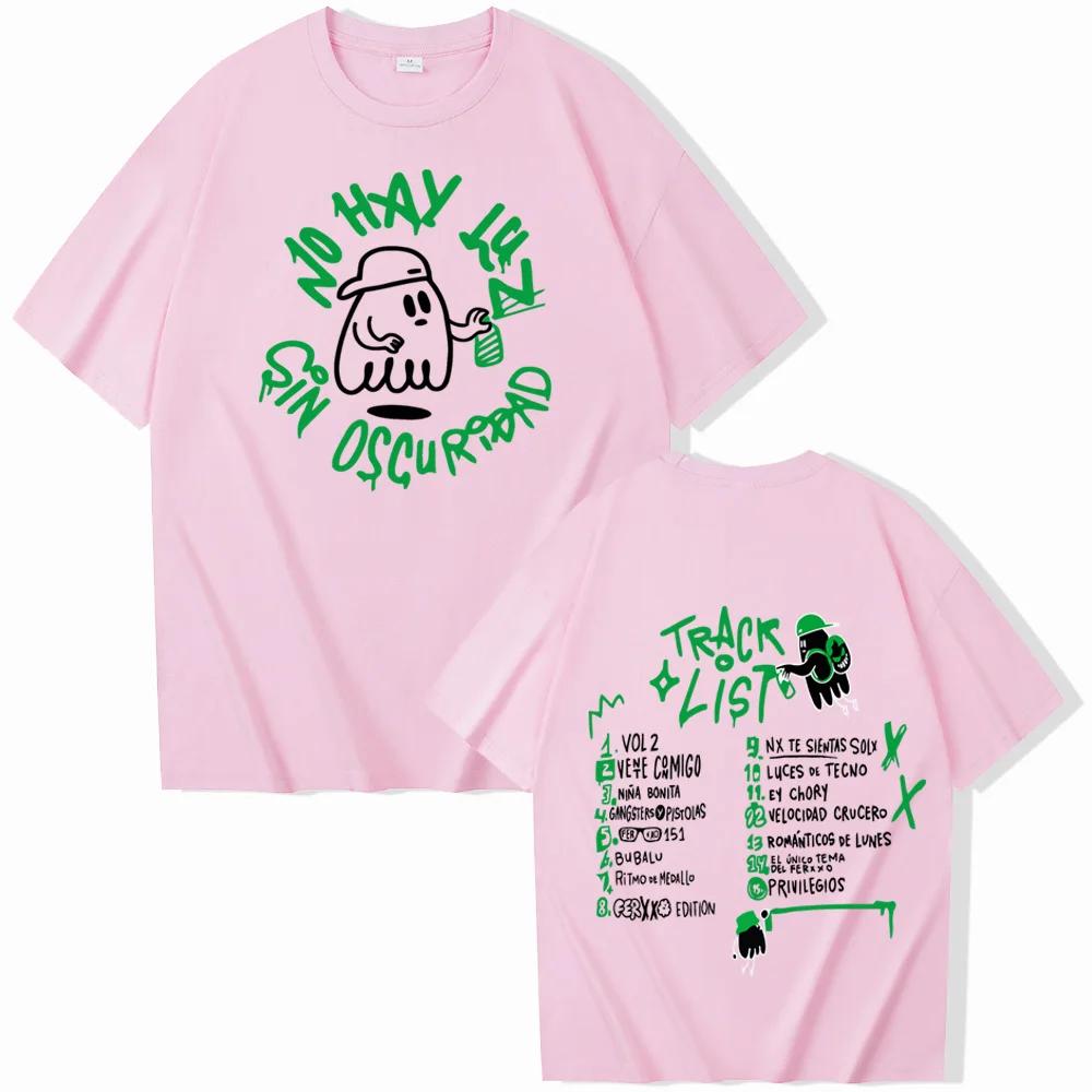 Feid Ferxxo Don't Be Afraid of the Dark Harajuku Fashion T-Shirt Men's and Women's Crew Neck Short Sleeve Shirts Printed Cotton