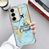 Travel Map Artistic Pattern Plating Phone Case For Samsung A17 A07 A37 A57 A16 A56 A15 A55 A14 A54 A13 A53 A26 A36 A25 A35 A24 A