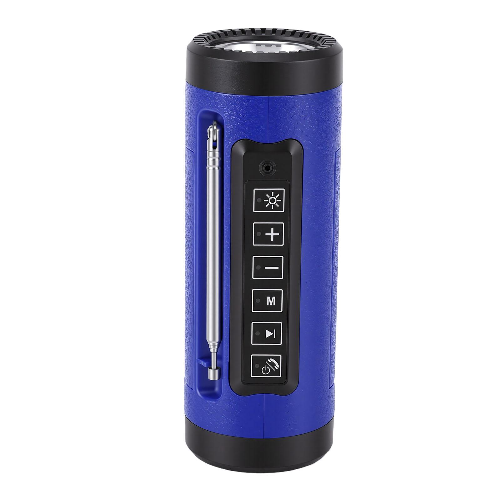 

Bluetooth Music Flashlight Multifunctional Wireless Portable Speaker Outdoor Cycling Water Proof Music Player синій