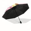Little Twin Stars & Friends Automatic Opening and Closing Cartoon Umbrella, Lightweight 3-Fold, With Cute Cartoon Characters, Suitable for Home, Outdo