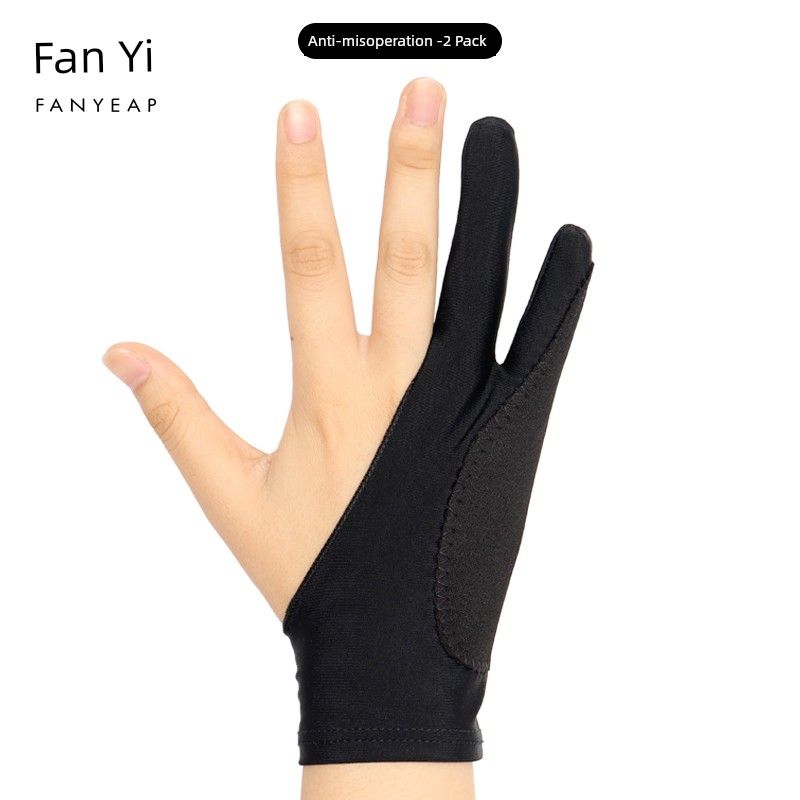 

10y Gloves/Painting A1p-Graphics Tablet Sketch Anti-Touch Screen Painting Meticulous Painting Antifouling Anti-Sweat Anti-False Touch II Anti-misoperation -2 Pack S