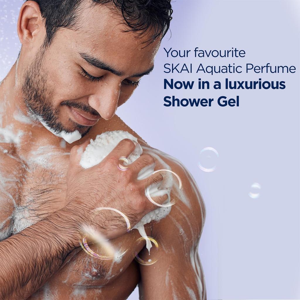 Bella Vita Luxury Skai Aquatic Body Wash Shower Gel 500ml Unisex Hydrating Moisturising Cleanser