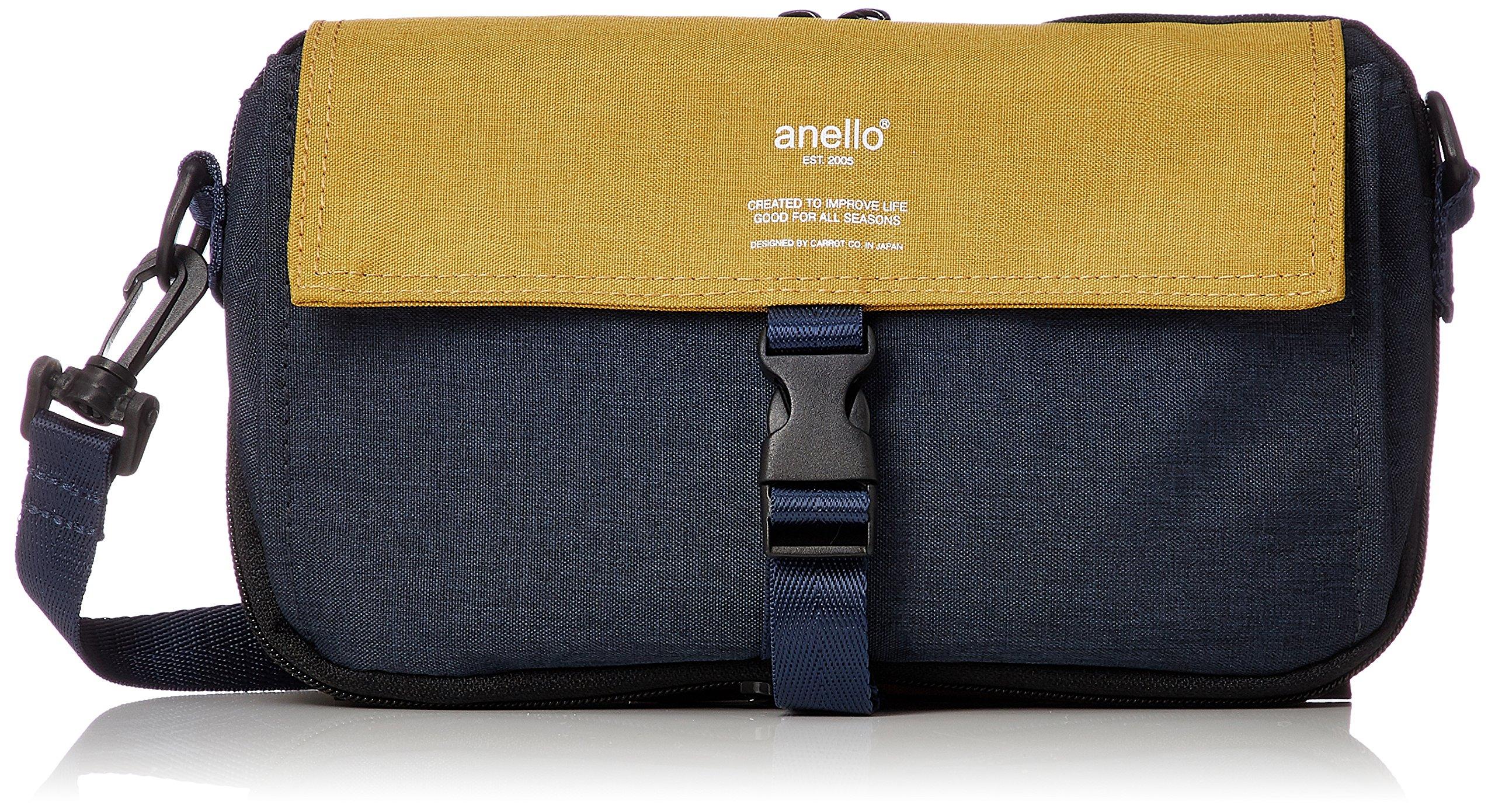 

Многофункциональная мини-сумка через плечо THE DAY [Anello] AT-H1152 женская, темно-синяя/желтая