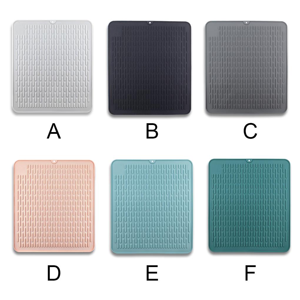 Dish Drying Mat Flexible Cups Plates Draining Tableware Dishware Forks Anti-slip Reusable Hanging Table Dinnerware Pad