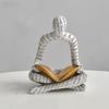 Abstracte Leesman Figuur met Gouden Boek Man Hars Beeld Sculptuur Huis Kantoor Bureau Decoratie Ornament Boekenliefhebbers Cadeau