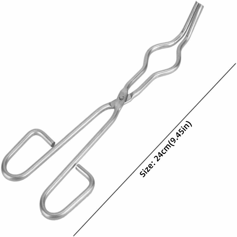 Professional Crucible Tongs 24cm Holder Pliers Durable Forceps Clamp Metalworking