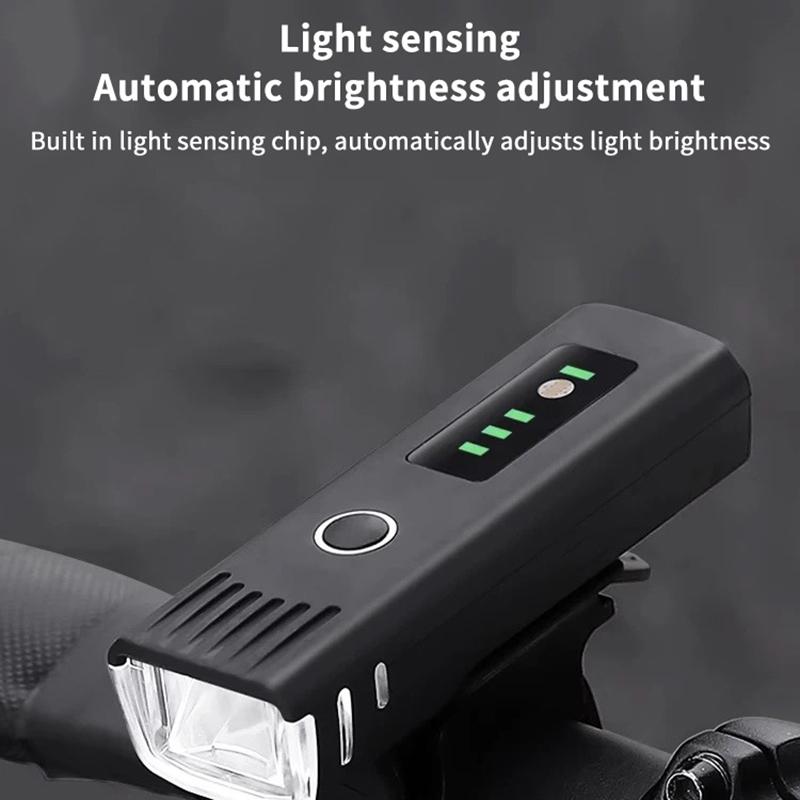 

Комплект велосипедных фонарей, Мощный светодиодный USB-перезаряжаемый свет для шоссейного и горного велоспорта, Ночная езда, Водонепроницаемый