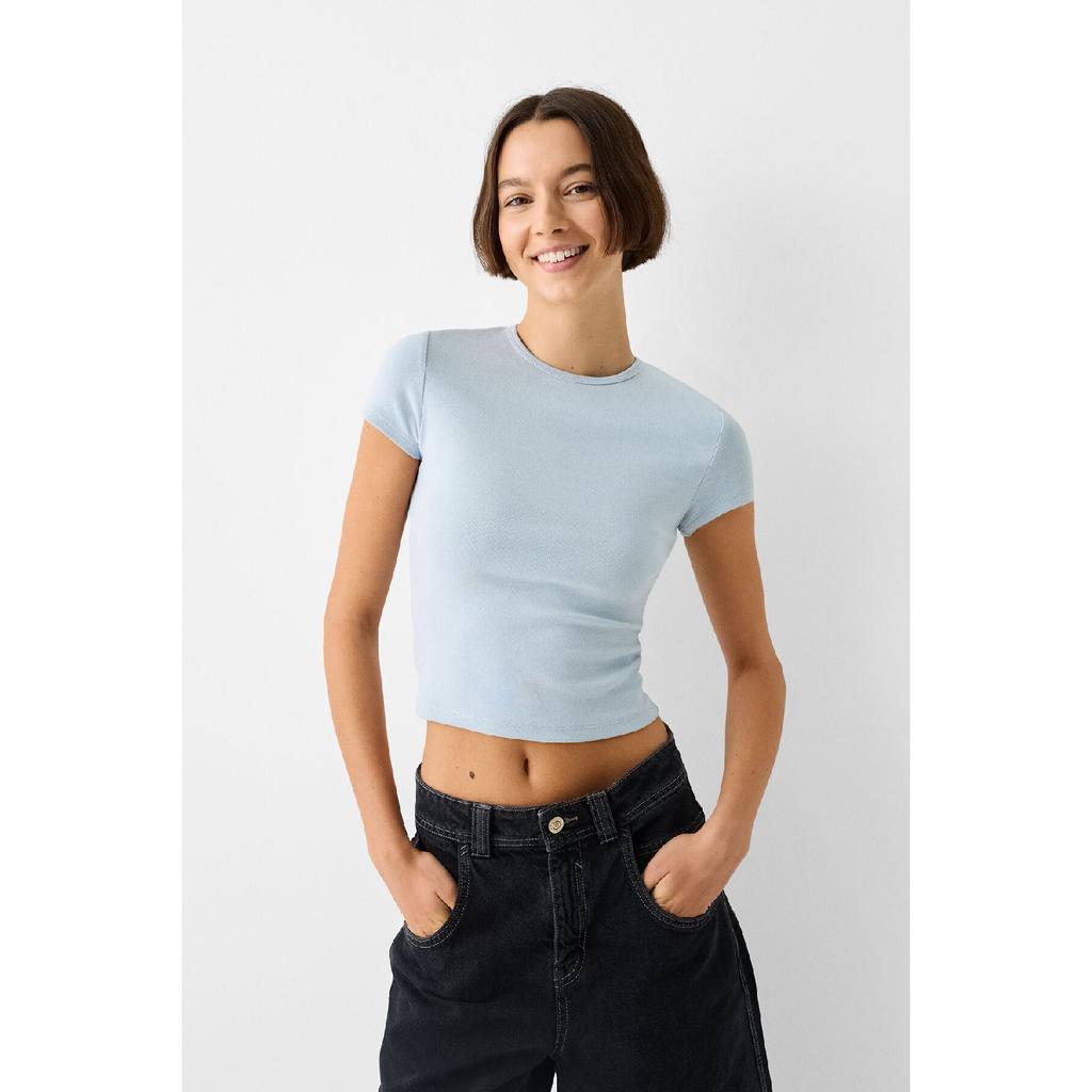 Tricou cu maneca scurta cu decolteu