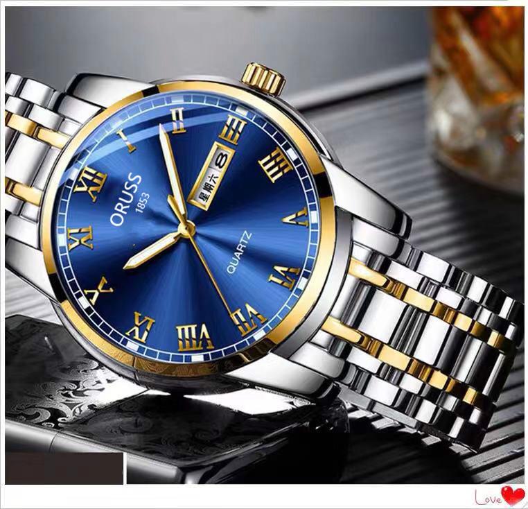 Montre Suisse Automatique Lumineuse en Acier Inoxydable avec Calendrier pour Homme – Quartz Style Coréen pour Couples