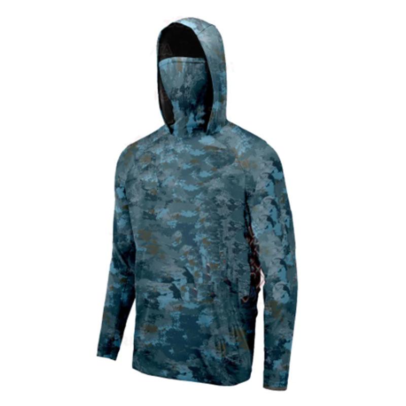 Men's Floating Fishing Tackle Quick Drying Fan Fishing Suit with Dust Mask and UV Protective Fishing Suit HUK