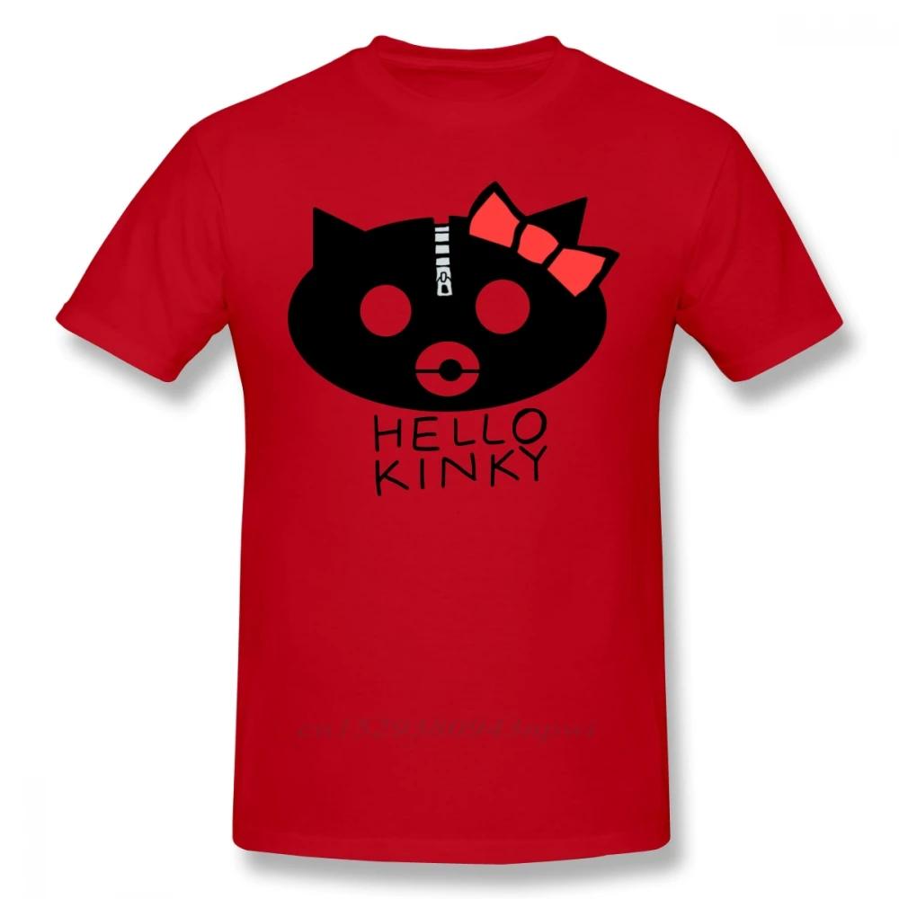 Gorillaz T Shirt Hello Kinky T-Shirt Short-Sleeve 100% Cotton Tee Shirt Funny Streetwear Graphic Man Plus size Tshirt