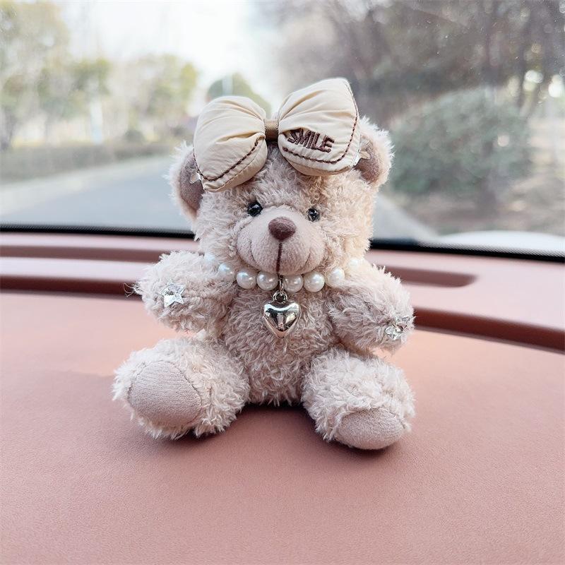 Orsetto Cartone Animato Carino Decorazione Cruscotto Auto Statuina Peluche Ornamento Interno