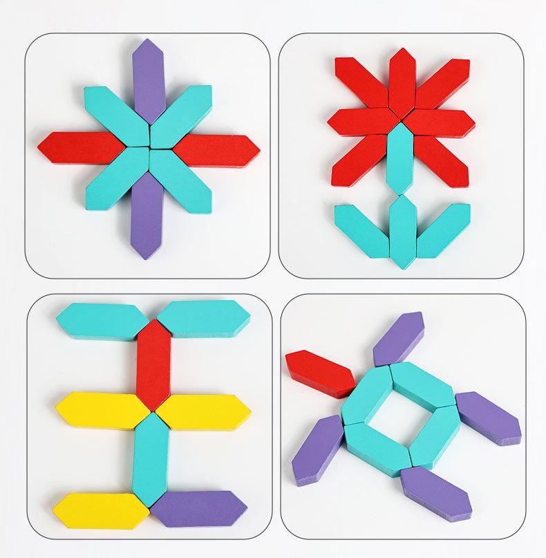 Kids' Educational Color & Number Matching Game with Building Blocks for Two Players