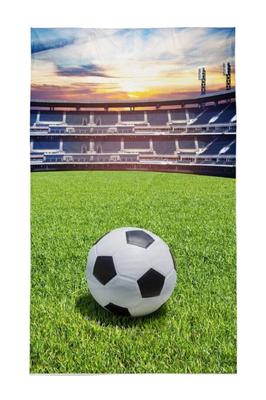 Towel 30x50 for Kindergarten, Football Pitch, 100% Cotton
