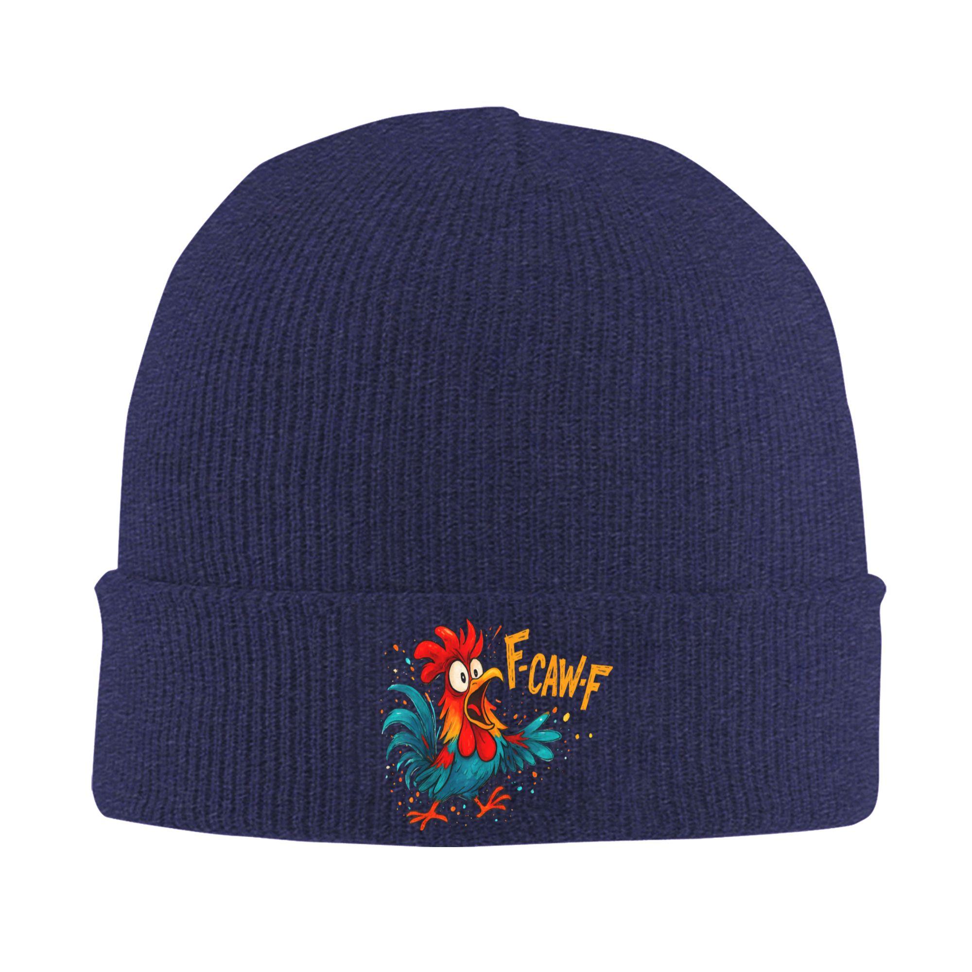 

Men Women Unisex F Caw F Rooster Funny Chicken Whisperer Fawk Off Coffee Beanie Hats Knit Hat Winter Caps Warm Soft Bonnet Hats One Size