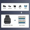 50cm Flat Dual Port Stackable USB Female To Motherboard Header Data Cable with DIP Pins 3.0 20-Pin 19-Pin
