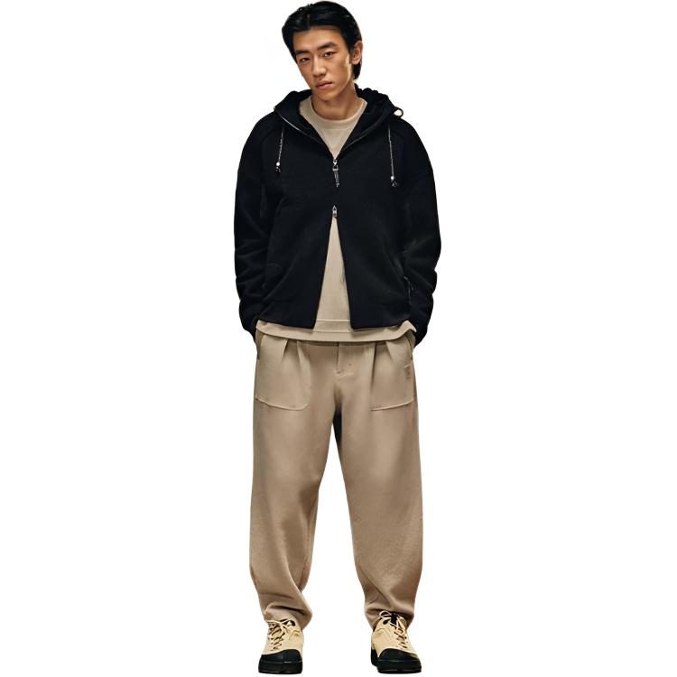 Li Ning Kung Fu Series Loose Solid Color Comfortable Casual Pants Men pants AKLW303-2