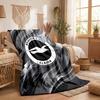 Brighton & Hove Albion Football Print Flannel Blanket Soft Warm Sofa Bed Throw Blanket For Home Office Bedroom