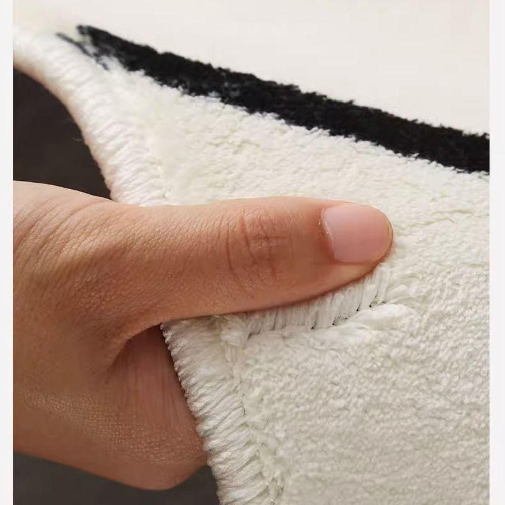 Tappeto in Peluche a Foglia Antiscivolo in TPR Morbido Tappetino Assorbente per Acqua Tappetino per Piedi Tappeto da Comodino Zona Comodino