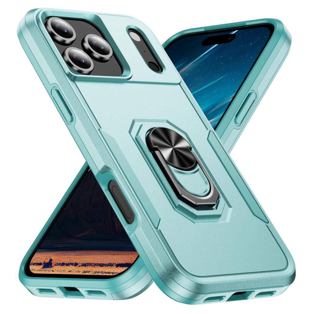 New Metal Stand Military Grade Case For For Iphone 17 Pro Max Armor Cover For For Iphone 17 Air 16 15 14 13 12 11 Pro Max Plus 16e Coque
