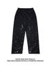 Pantalon Style Owen avec Imprimé Graffiti Éclaboussures d'Encre, Pantalon d'Entraînement de Basket-ball Américain, Pantalon Casual Lâche Sportif Jambe Droite Jambe Large