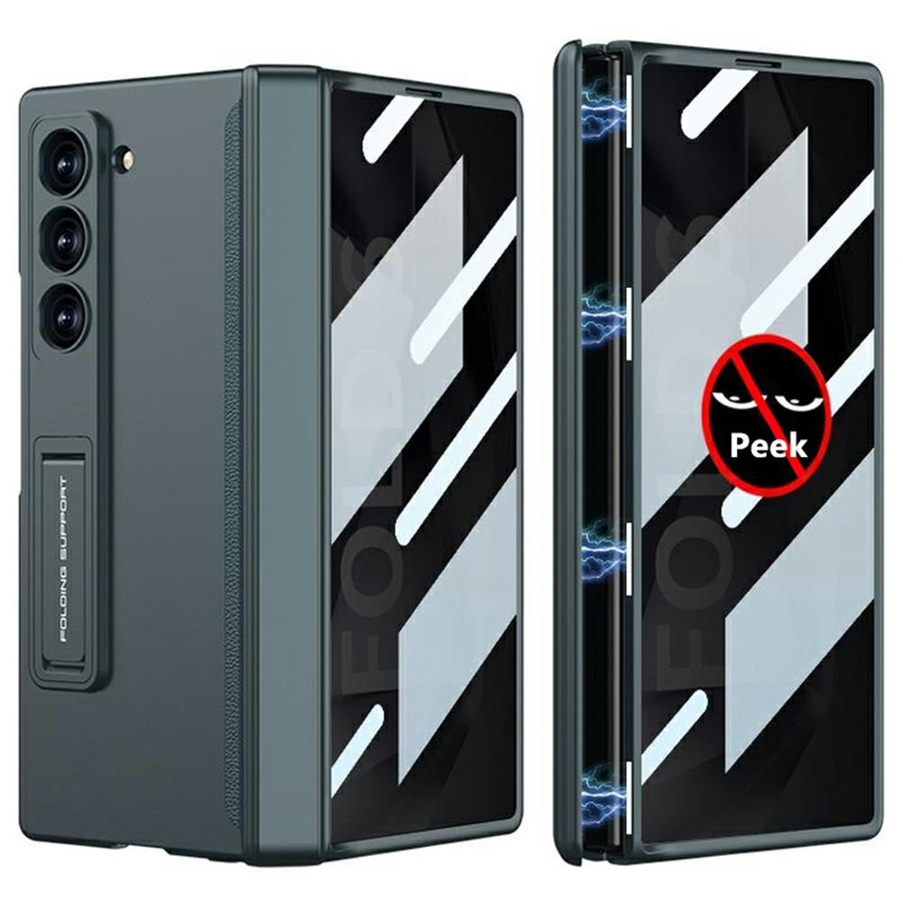 GKK For Samsung Galaxy Z Fold6 5G Case Magnetic Hinge Hard PC Phone Cover with Privacy Screen Film
