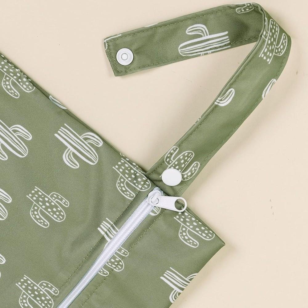 2pcs Reusable Printed Wet Dry Bag Waterproof Laundry Organizer Pouch  for Yoga Gym