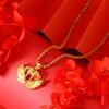Meier Necklace: european and american chic embossed copper necklace, creative minimalist gold necklace
