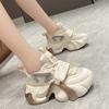 fashion Women Platform Casual Breathable Mesh Shoes 2024 New Summer Chunky Sneakers 7CM Wedge Hidden Heels Woman Hollow Leisure Shoes