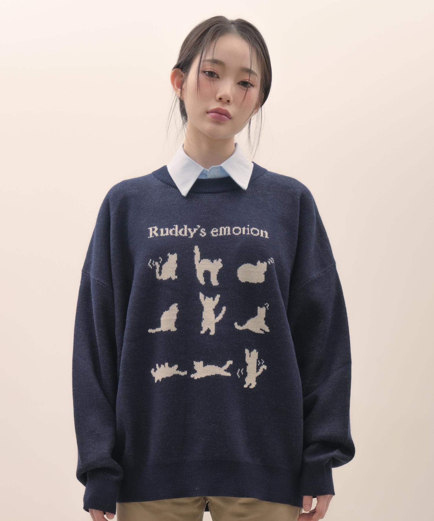 Bonchams [Bonchamps X Ruddy Chicks] Ruddy Emotion Knit B22Ft09Na S