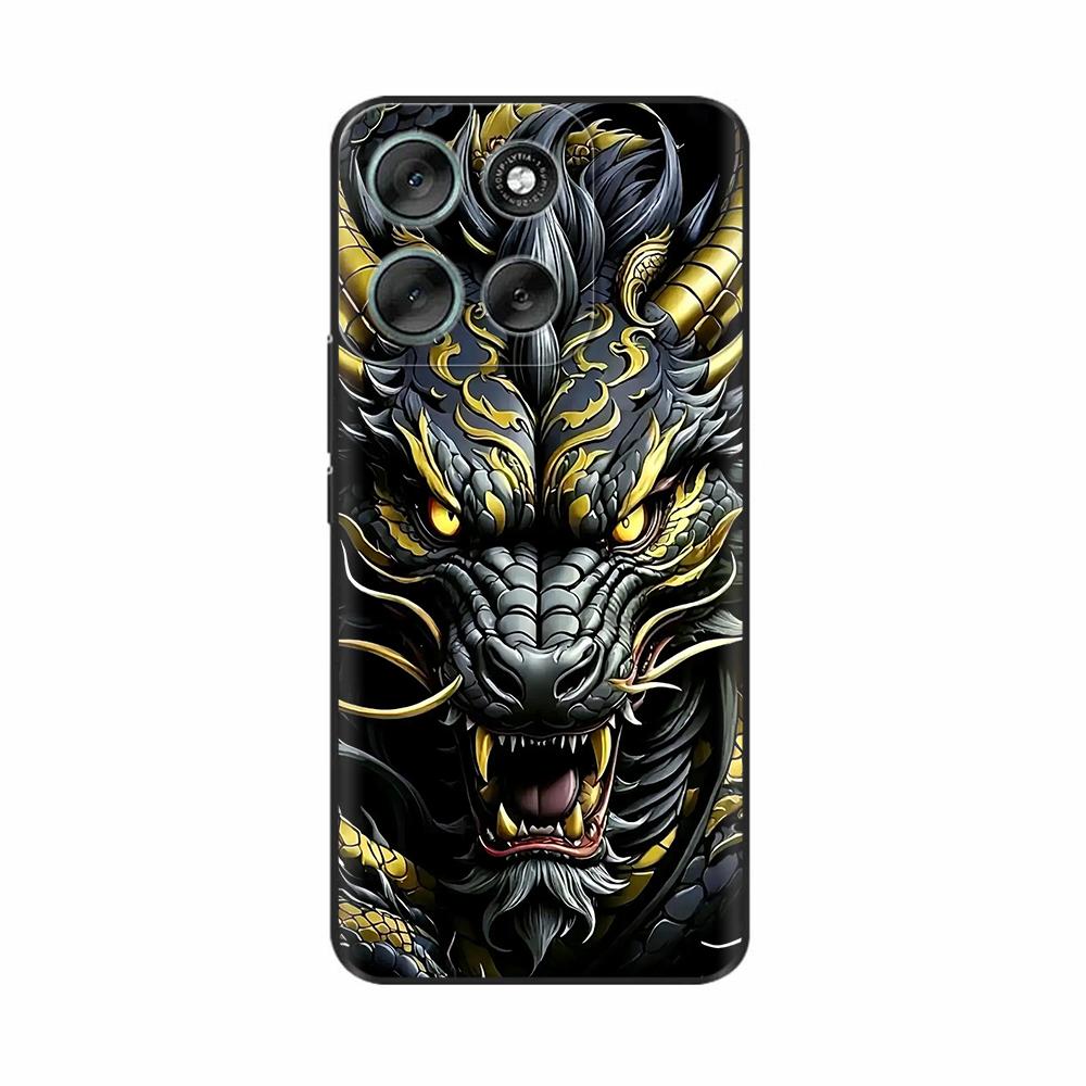 For Motorola Moto G56 5G Case Cute Print Cover Soft Black Silicone Bumper Phone Cases For Moto G86 MotoG86 G 56 Back Cover Funda